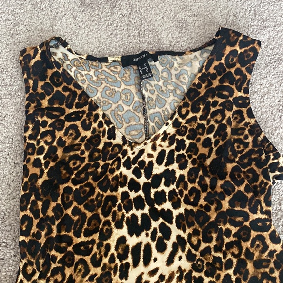 Forever 21 Cheetah Print Bodysuit - Picture 2 of 3